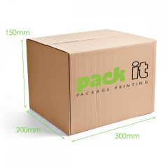 Kartondoboz 3 rétegű, 300x200x150mm